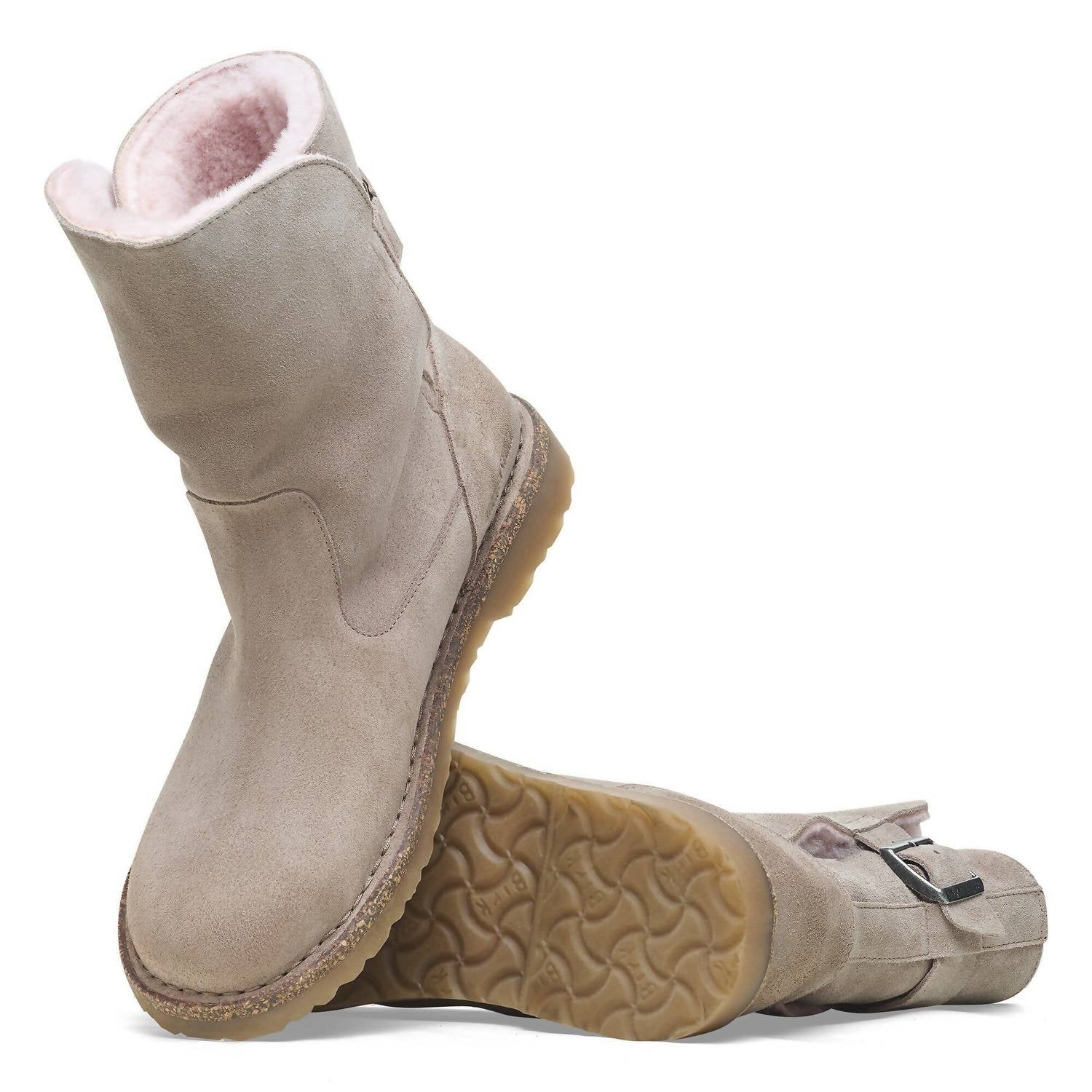 BIRKENSTOCK Women's Uppsala Shearling Boots in gray taupe - women's shoe - view 4