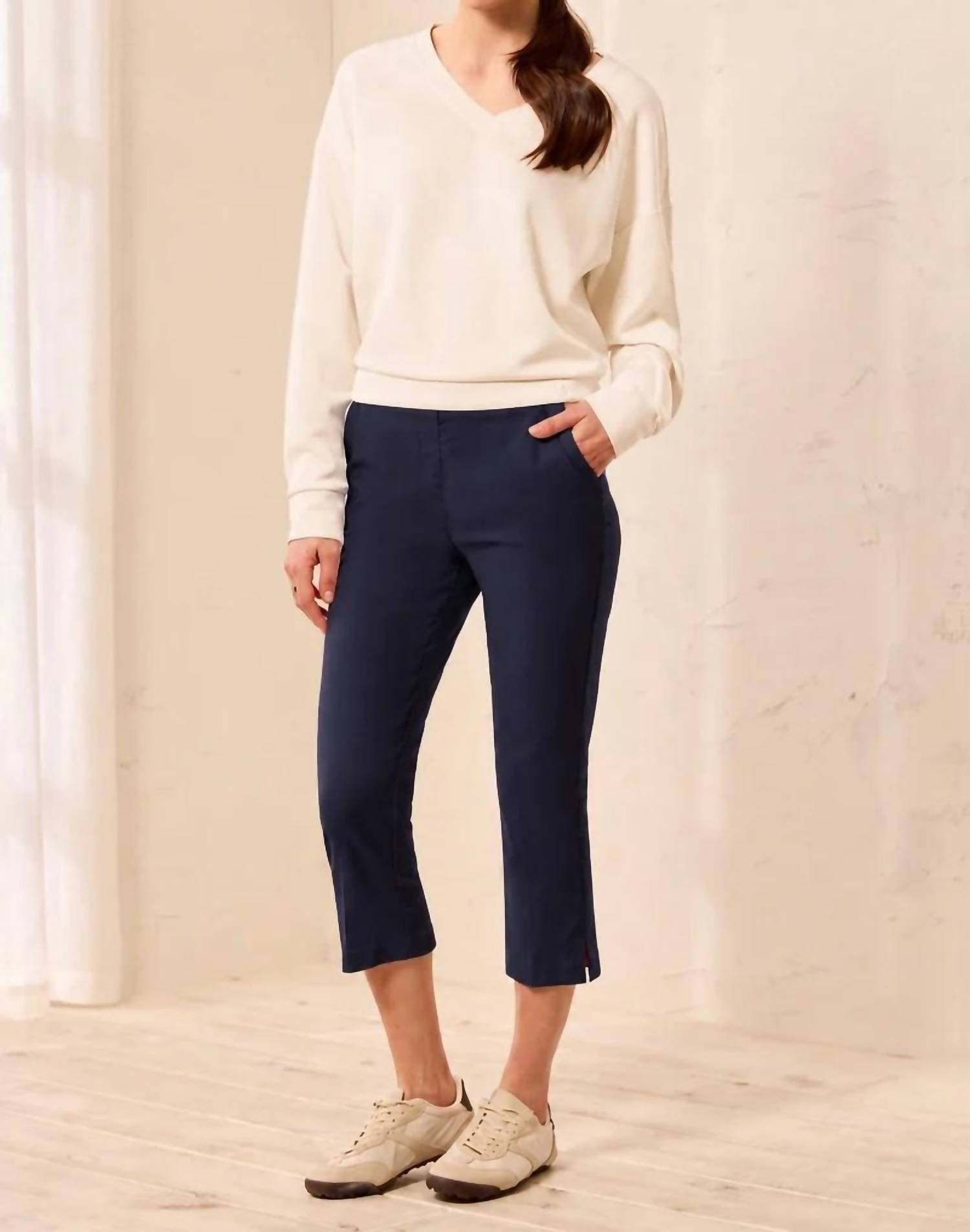 Tribal - Year Round Basics Flatten It Pull On Capri Pants