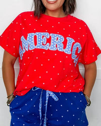 Anniewear - America Dot Crew Tee