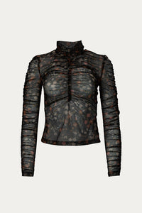 MIDNIGHT FAUNA LONG SLEEVE TOP