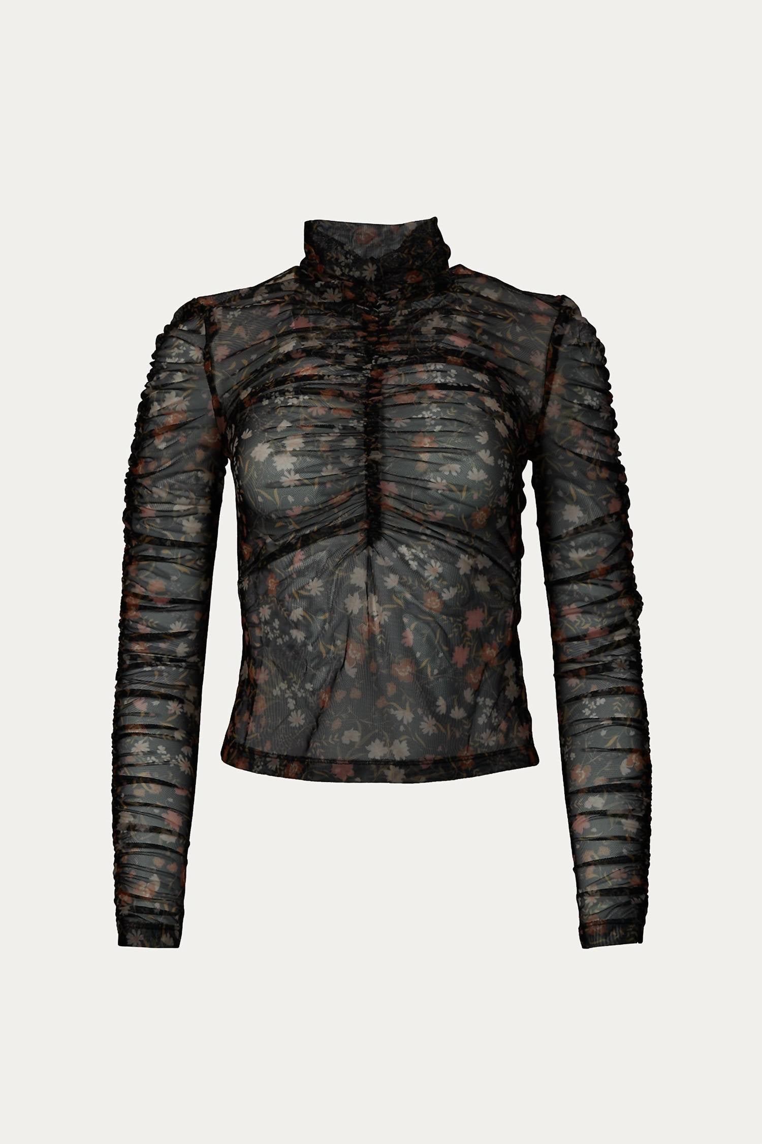 MIDNIGHT FAUNA LONG SLEEVE TOP