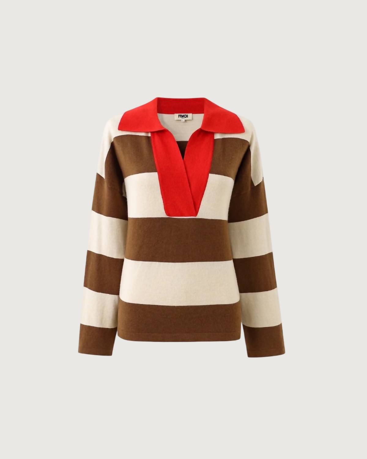 Frnch - Amelie Collared V Neck Sweater