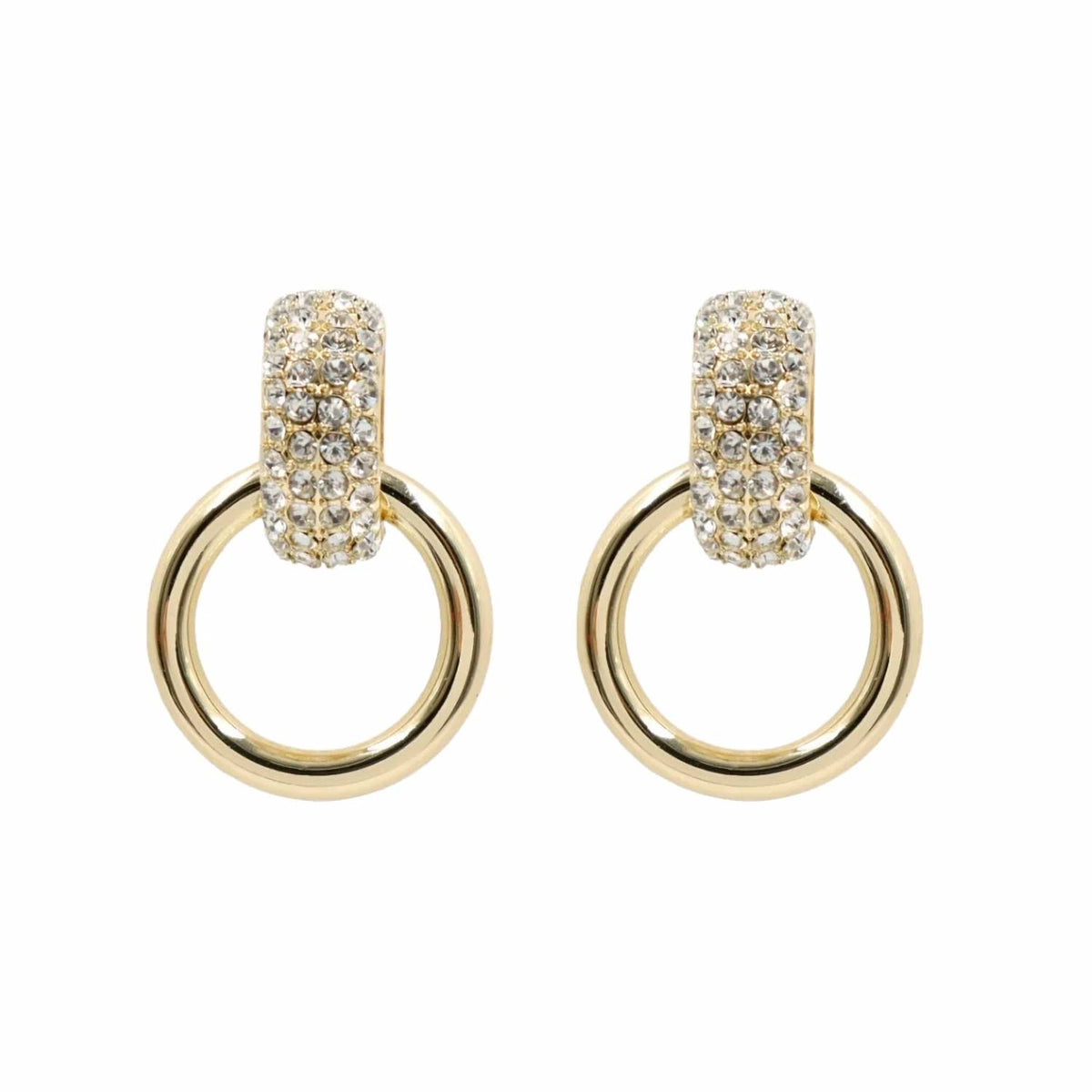 Brianna Cannon - Women's Clear Crystal Knocker Earrings
