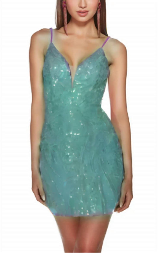 Alyce Paris - Sequin Lace Short dress