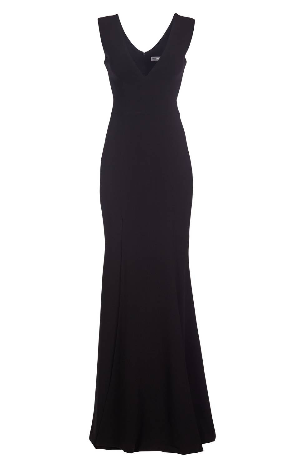 Dress The Population - Sandra Plunge Crepe Trumpet Gown
