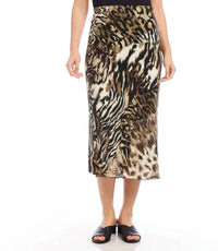 Karen Kane - Anna Animal Print Bias Cut Midi Skirt
