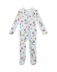 Posh Peanut - Baby Girls Tinsley Jane Ruffled Zippered One-piece Footie