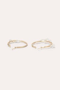 Completedworks - Women's Blast Off Pearl And White Topaz Vermeil Earrings