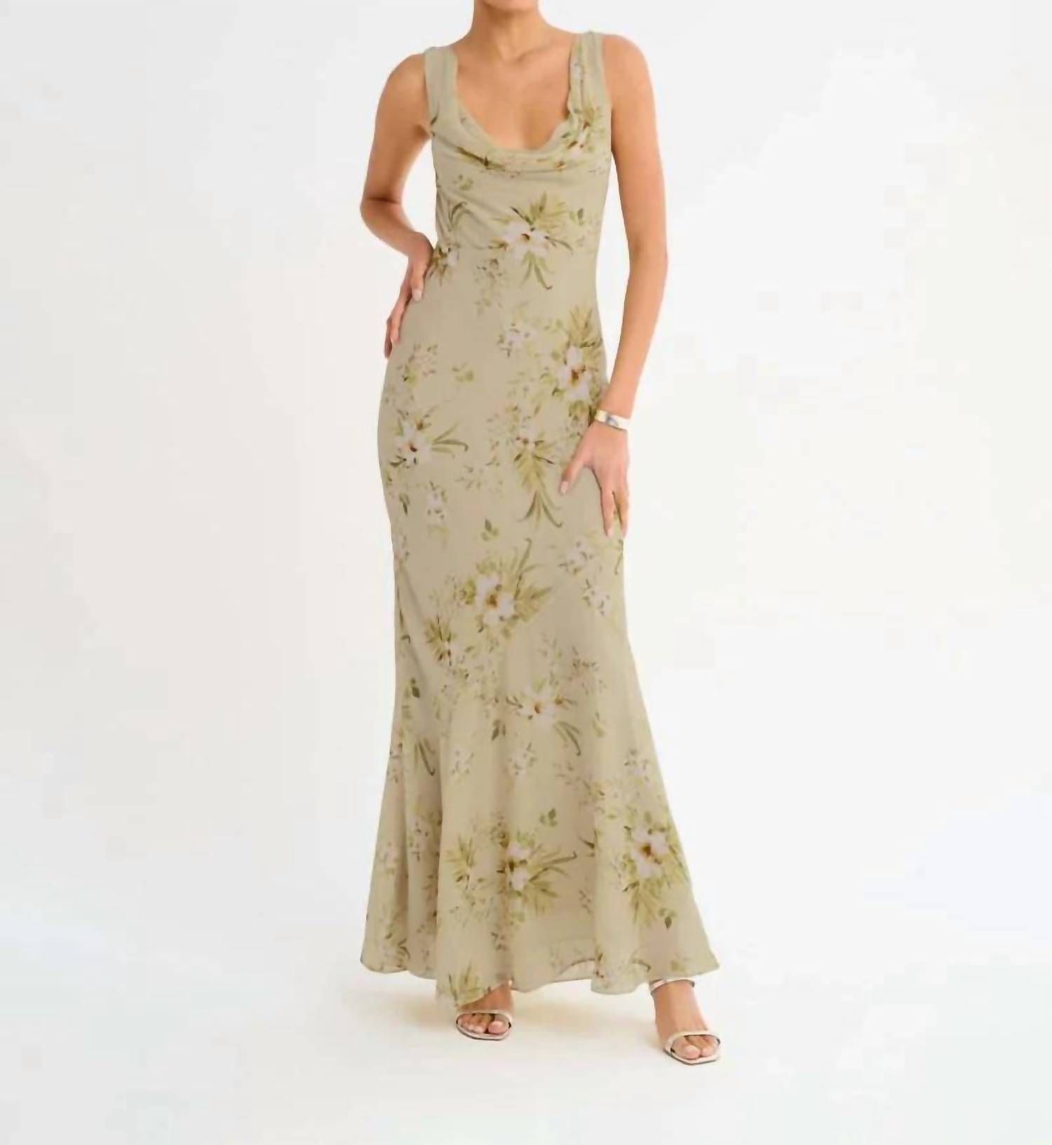 Rumored - Hollywood Cowl Neck Gown