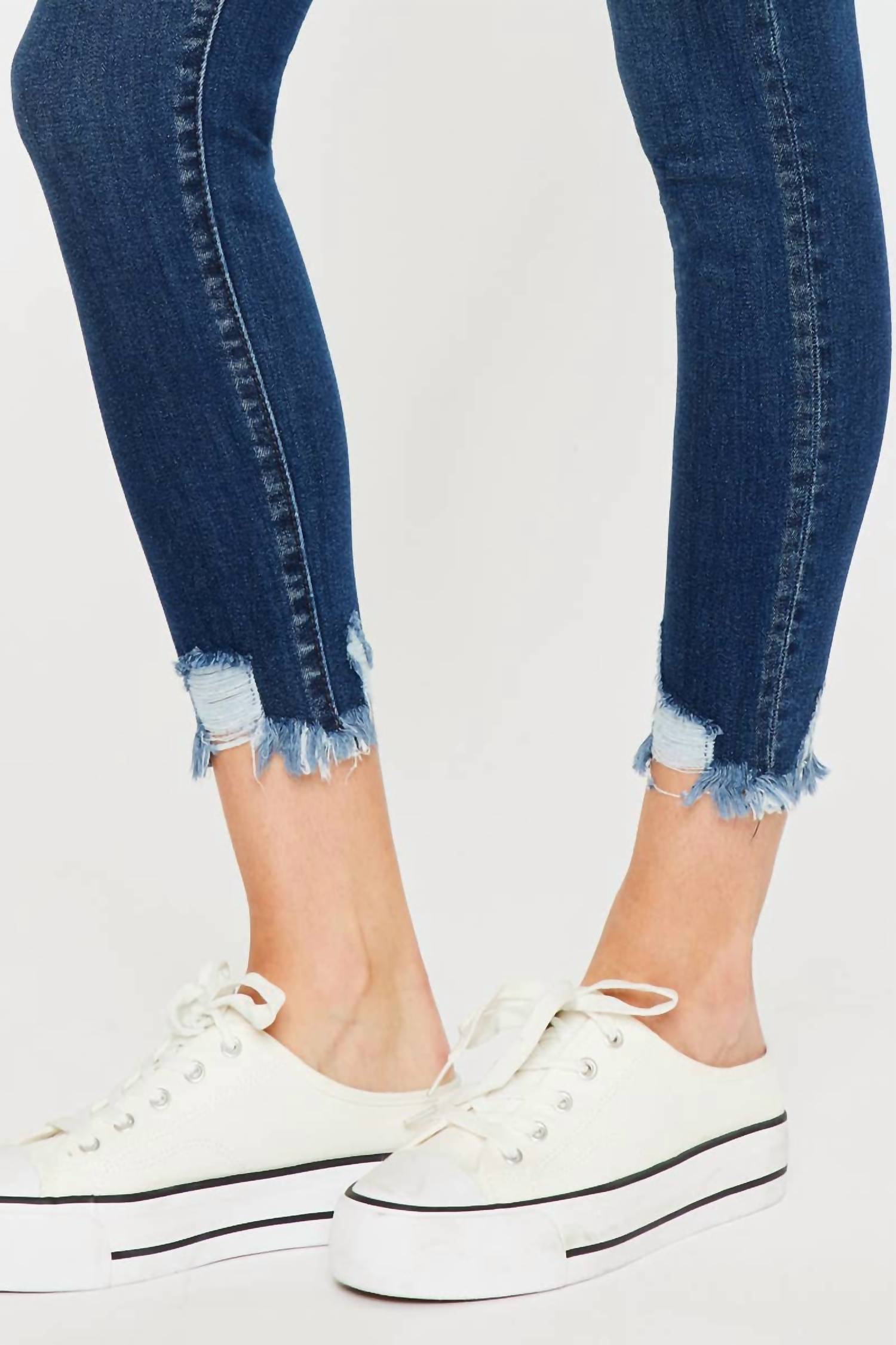 Kancan - High Rise Ankle Skinny Jeans
