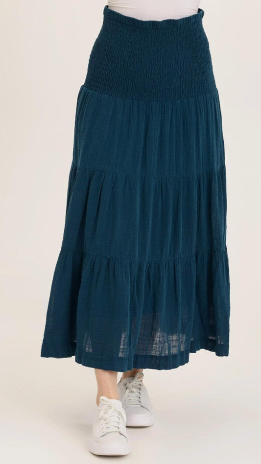Wearables - Paigene Gauze Tiered Skirt