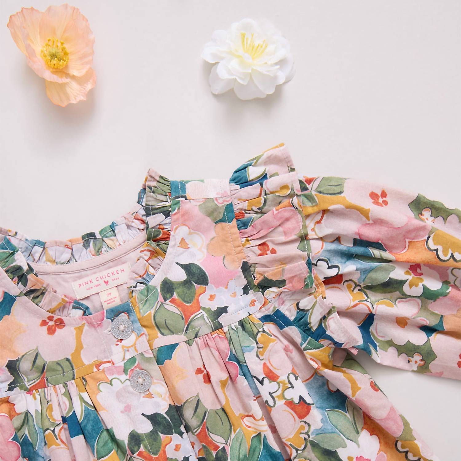 Pink Chicken - Girls Kalani Button Up Top