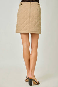 Mystree - Arlette Quilted Mini Skirt