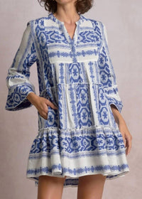 Elan - Grecian Tiered Midi Dress