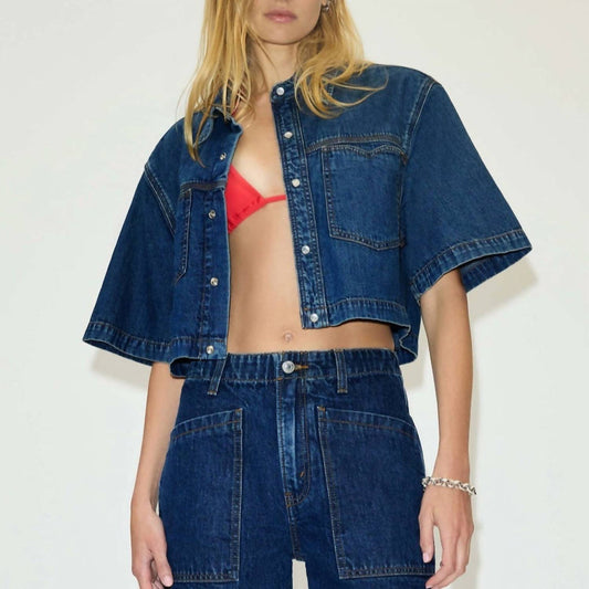 Re/Done - Oversize Crop Shirt