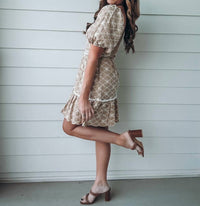 Listicle - Kenzie Embroidered Mini Dress