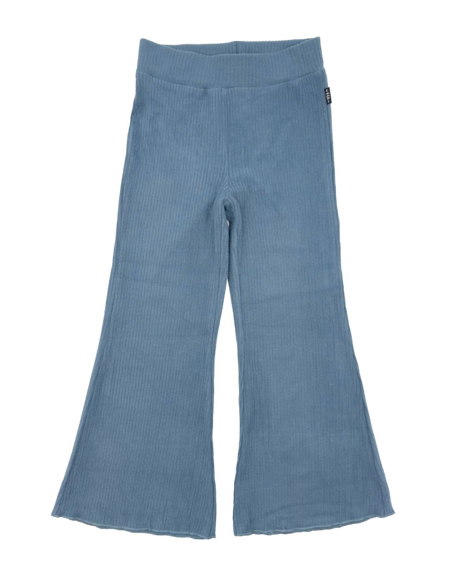 feather 4 arrow Girls Meadow Bell Bottoms in dusty blue - kids' item