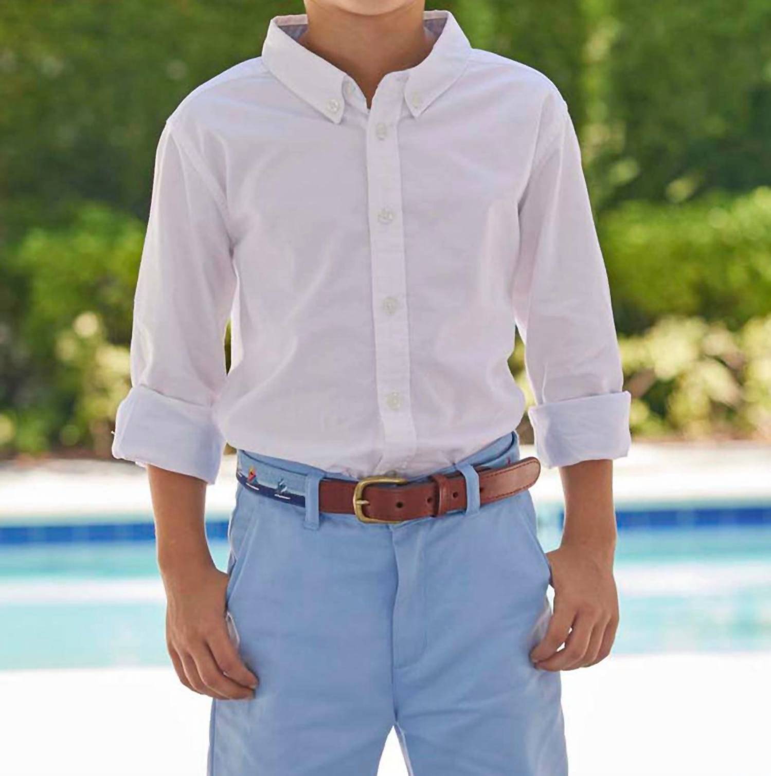 Little English - Boy's Long Sleeve Button Down Shirt