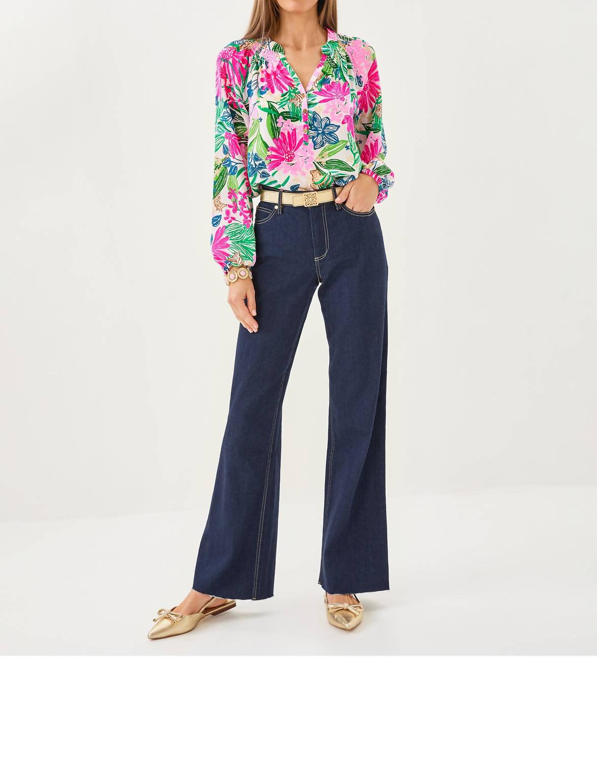 Lilly Pulitzer - Aniston High Rise Straight Jeans