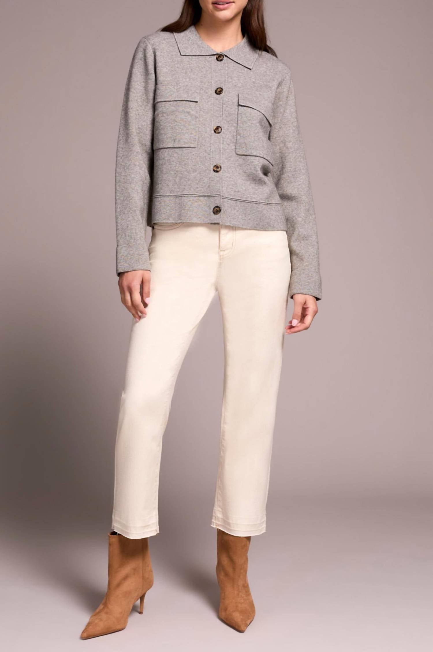 Tribal - Vivienne Collared Cardigan Sweater