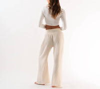 Lotus & Luna - Wide Leg Cotton Pants
