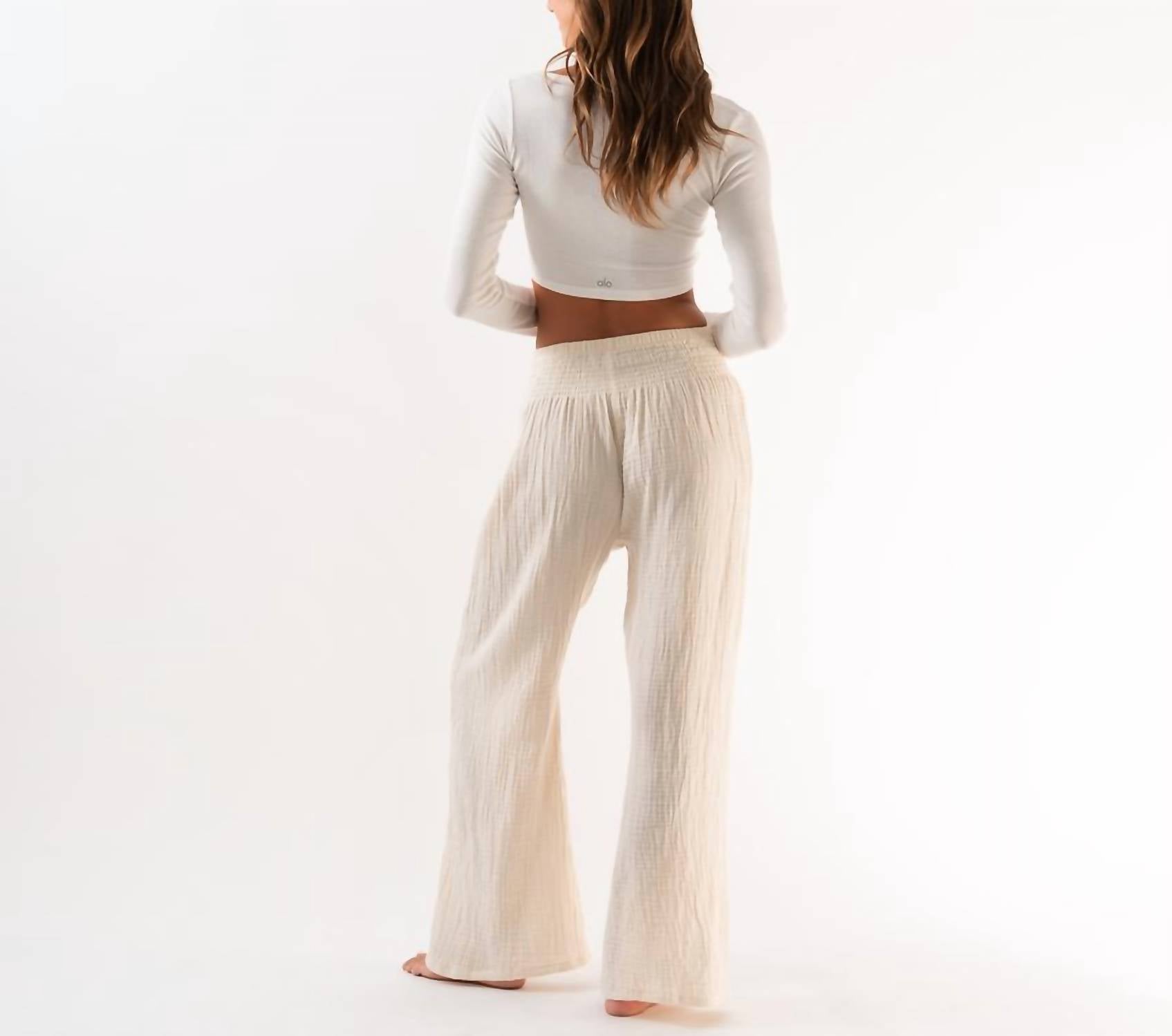 Lotus & Luna - Wide Leg Cotton Pants