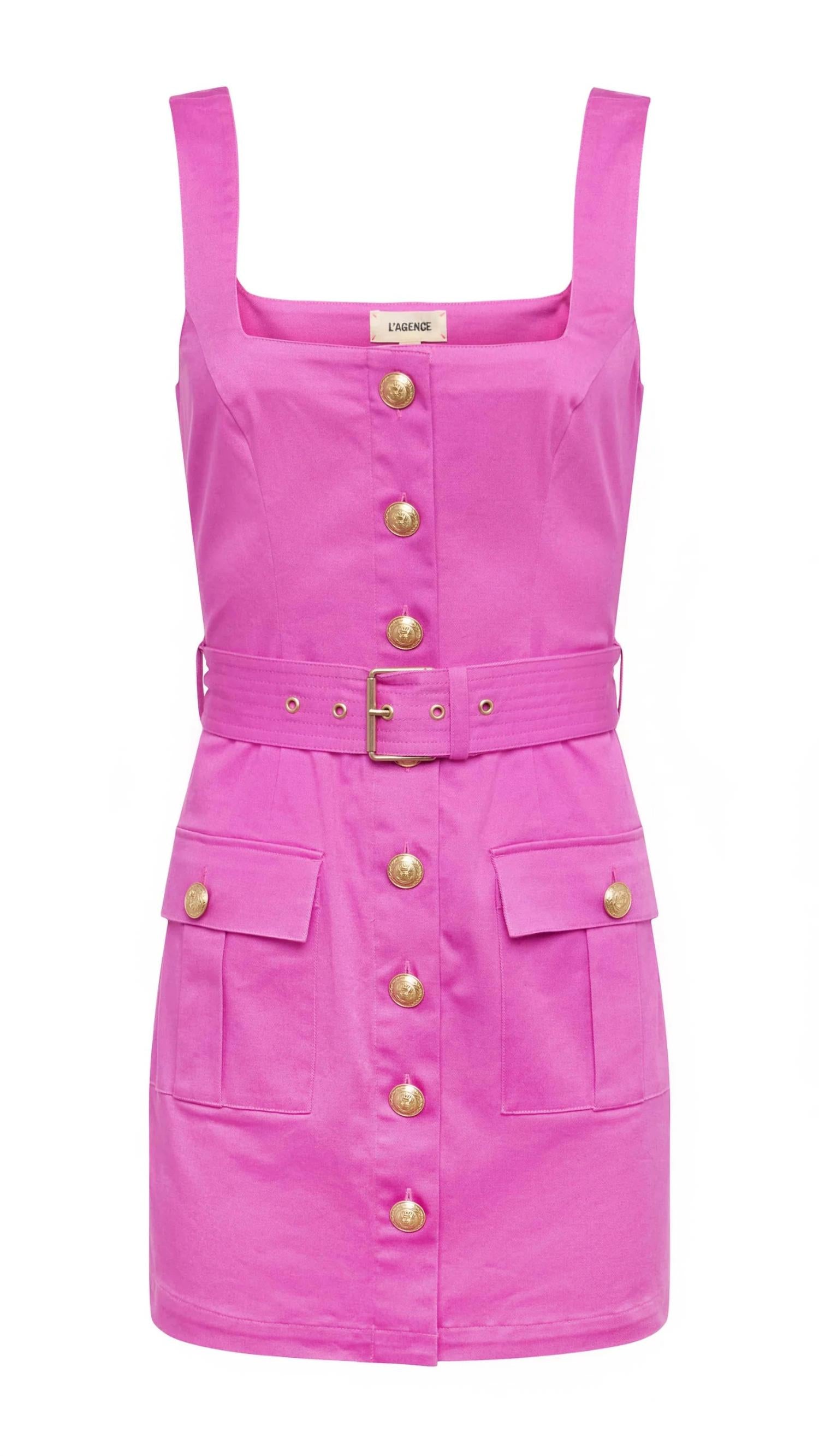 L'Agence - Midy Button Front Dress
