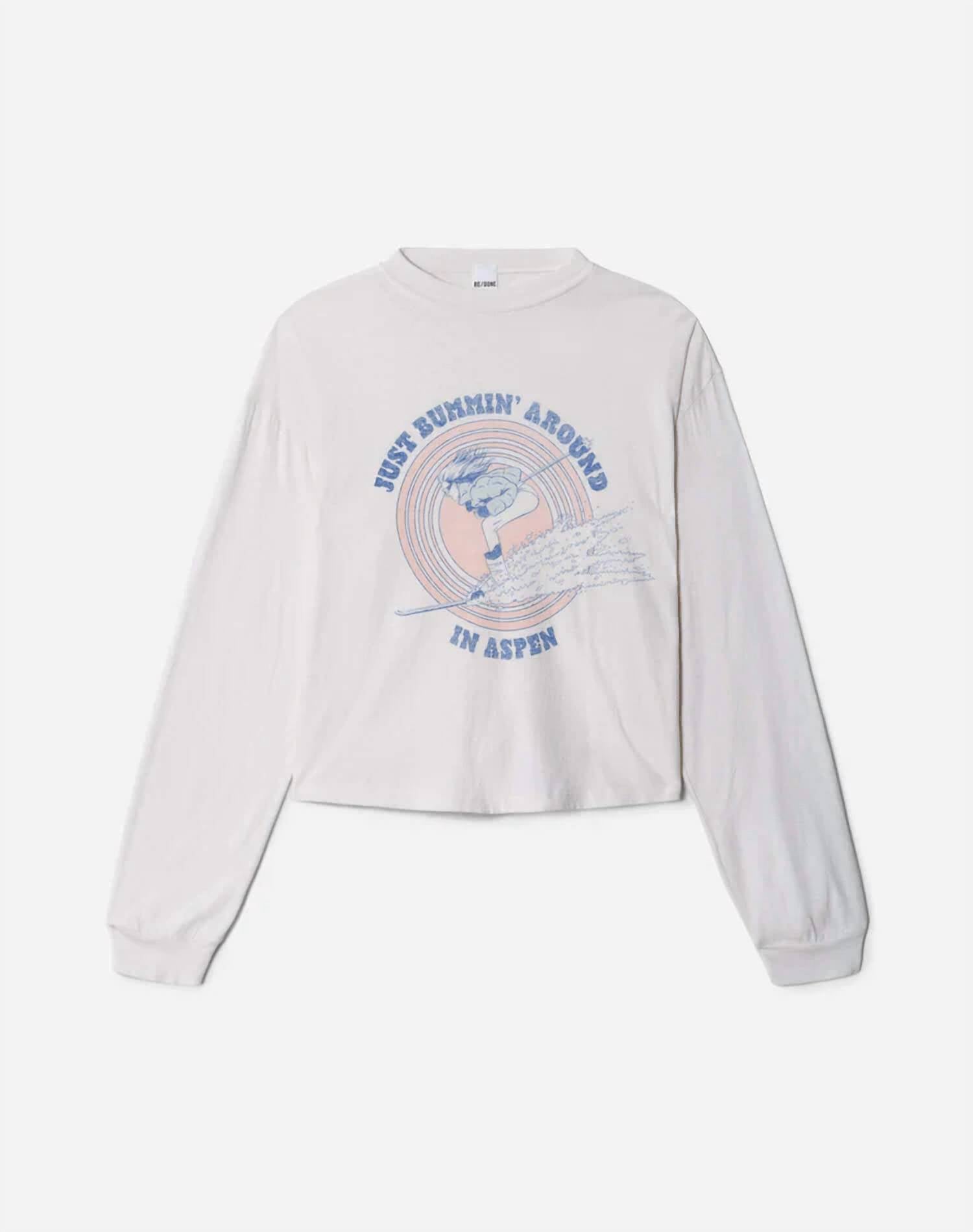 Re/Done - Men's Boxy Boyfriend Ski Bum Long Sleeve Shirt