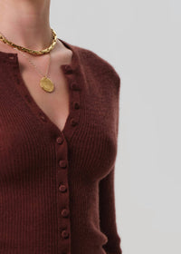Citizens of Humanity Tabitha Refined Fit Cardigan in torrone - women's cardigan - view 5