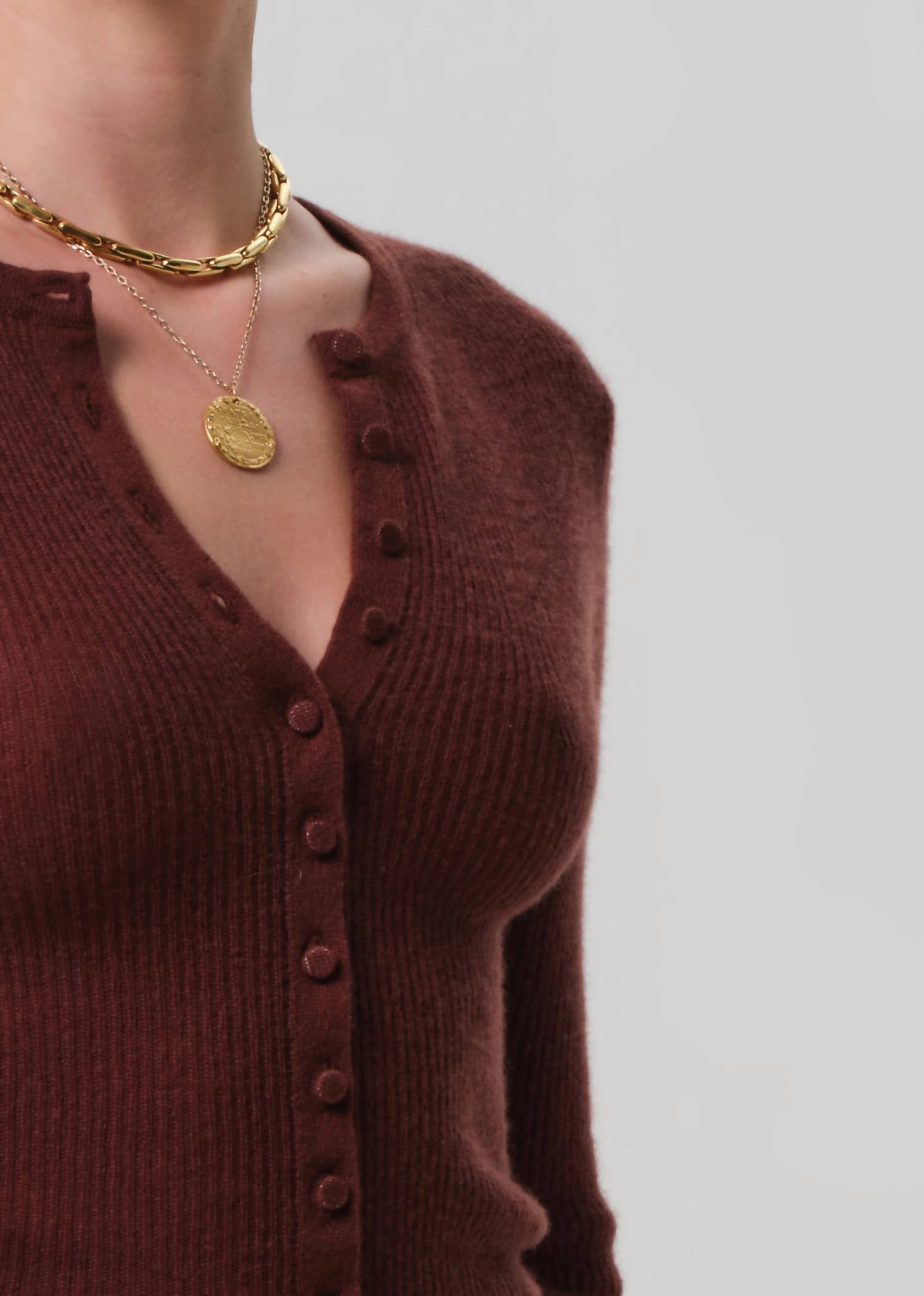 Citizens of Humanity Tabitha Refined Fit Cardigan in torrone - women's cardigan - view 5