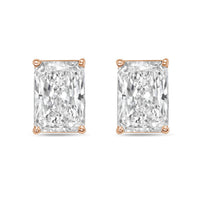 Diana M Jewels - Women's Radiant Lab-grown Diamond Stud Earrings (15.00 Tcw) - Grand