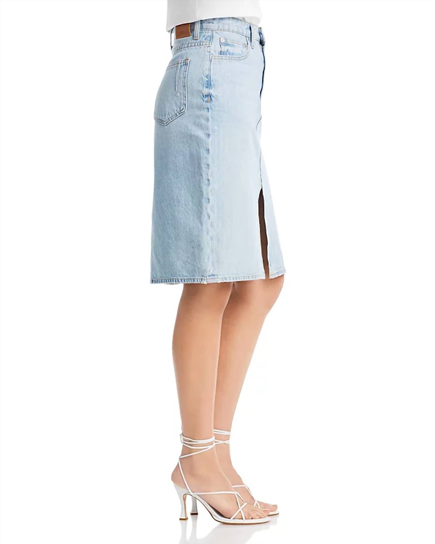 Derek Lam 10 Crosby - Cotton Juliet High Rise Denim Skirt