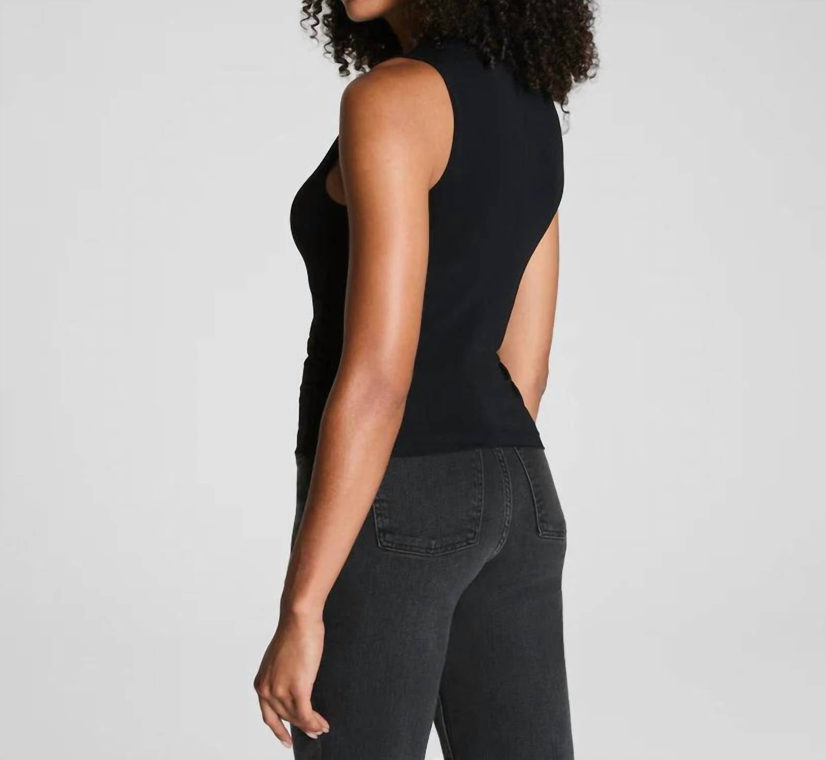 Spanx - Sleek Jersey Ruched Tank Top