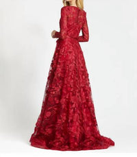 Mac Duggal - Long sleeveless jersey knit Dress