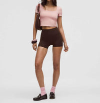 Lululemon - Wunder Under Smoothcover Square Neck Tee