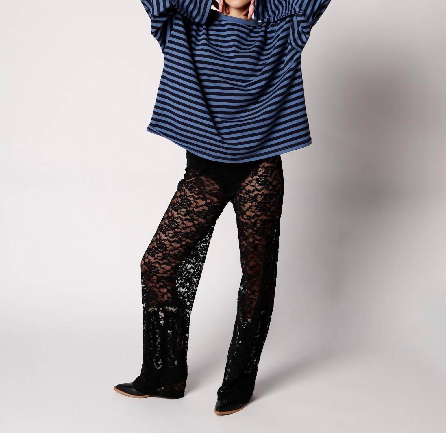 Mimosa - DEEP SEA STRIPED LONG SLEEVE TOP