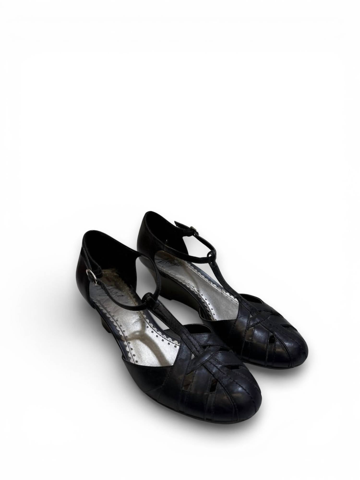 Adagio - Women's Leather T-strap Ballroom Or Swing Dance Shoes