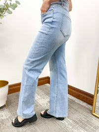 Mica Denim - Super High Rise Straight Leg Loose Fit Jeans