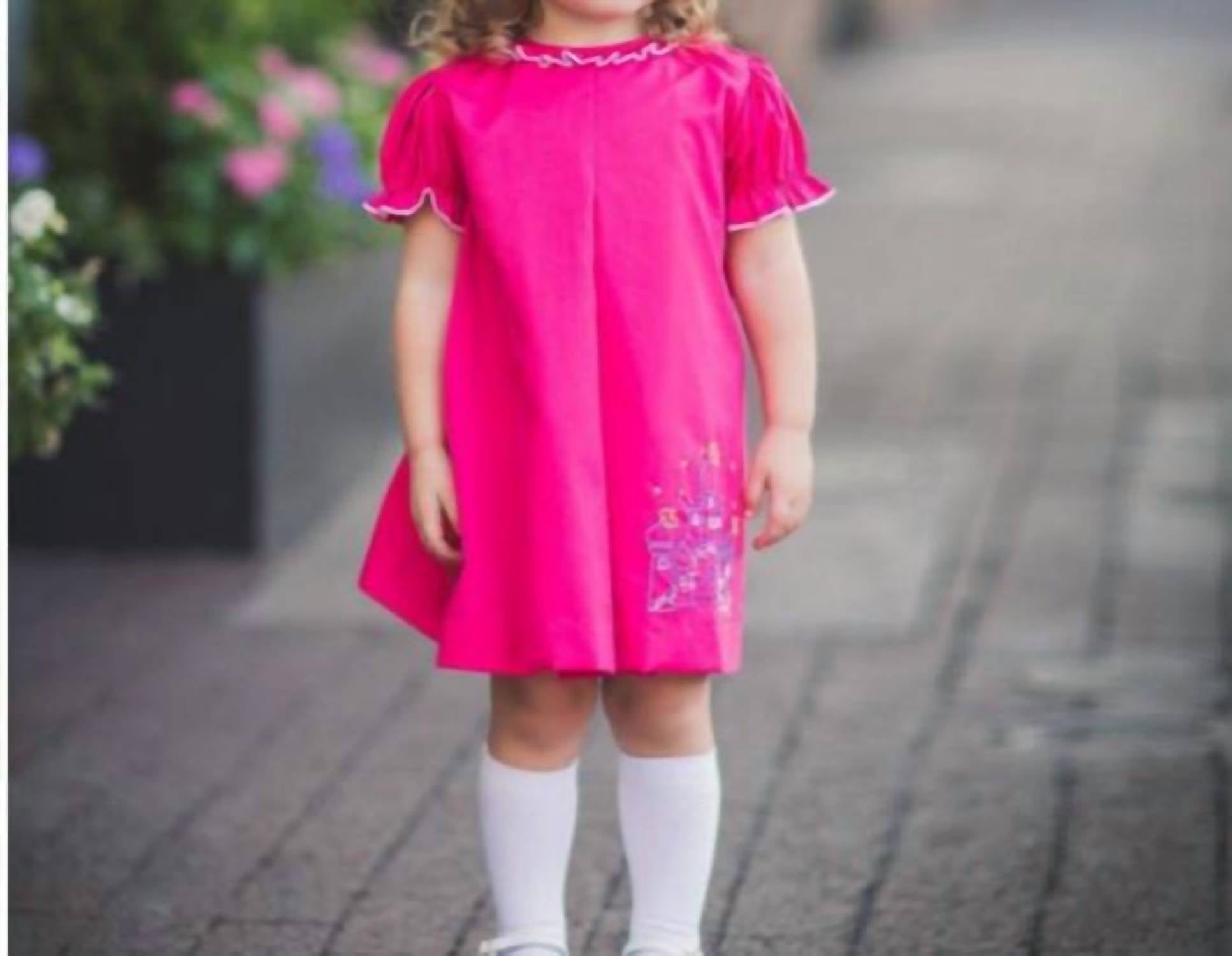 THE PROPER PEONY Royal Wishes Dress in hot pink - kids' dress