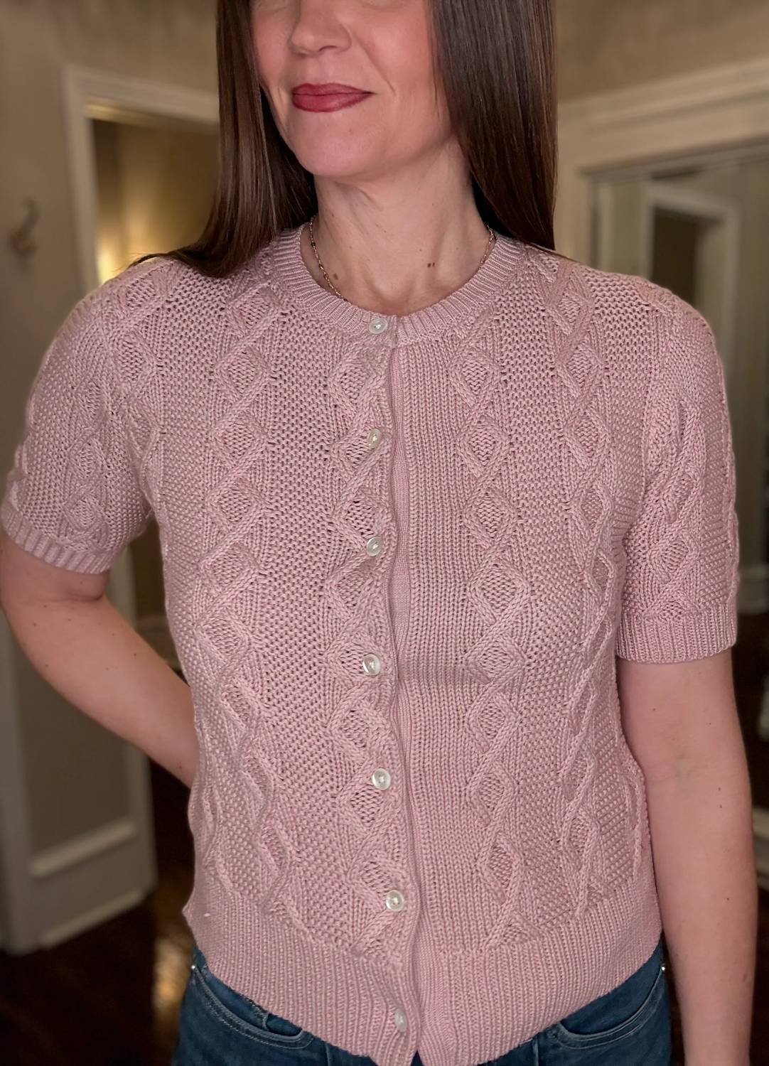 Dylan - Women's Cable Knit Cardigan