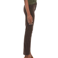 Mother Hustler Ankle Fray Jeans in ole mole - women's pants - detail view