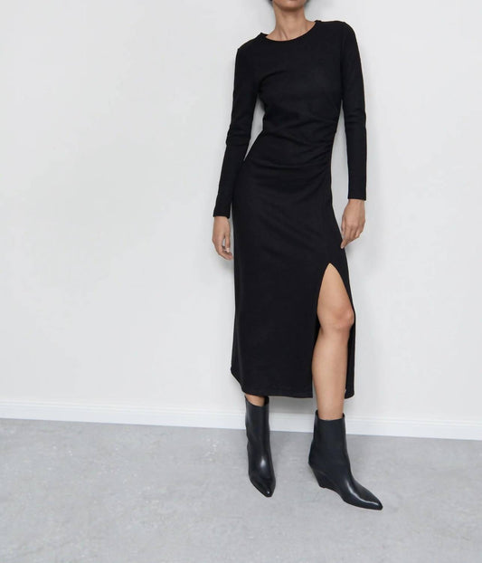 Closed - Round-neck Draped Maxi Dress