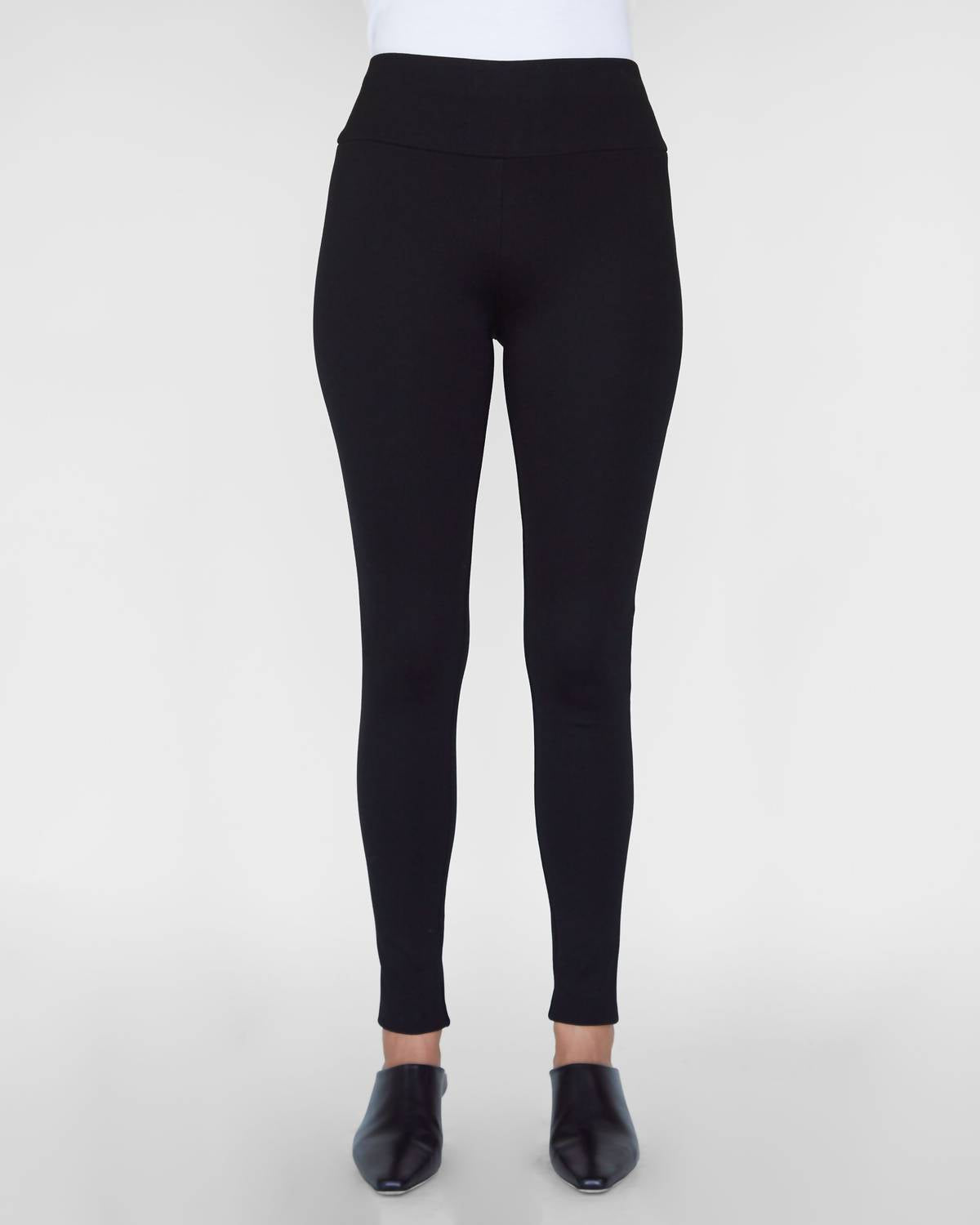 SPRWMN Ankle Stretch Legging Pants in black - women's pants - view 4