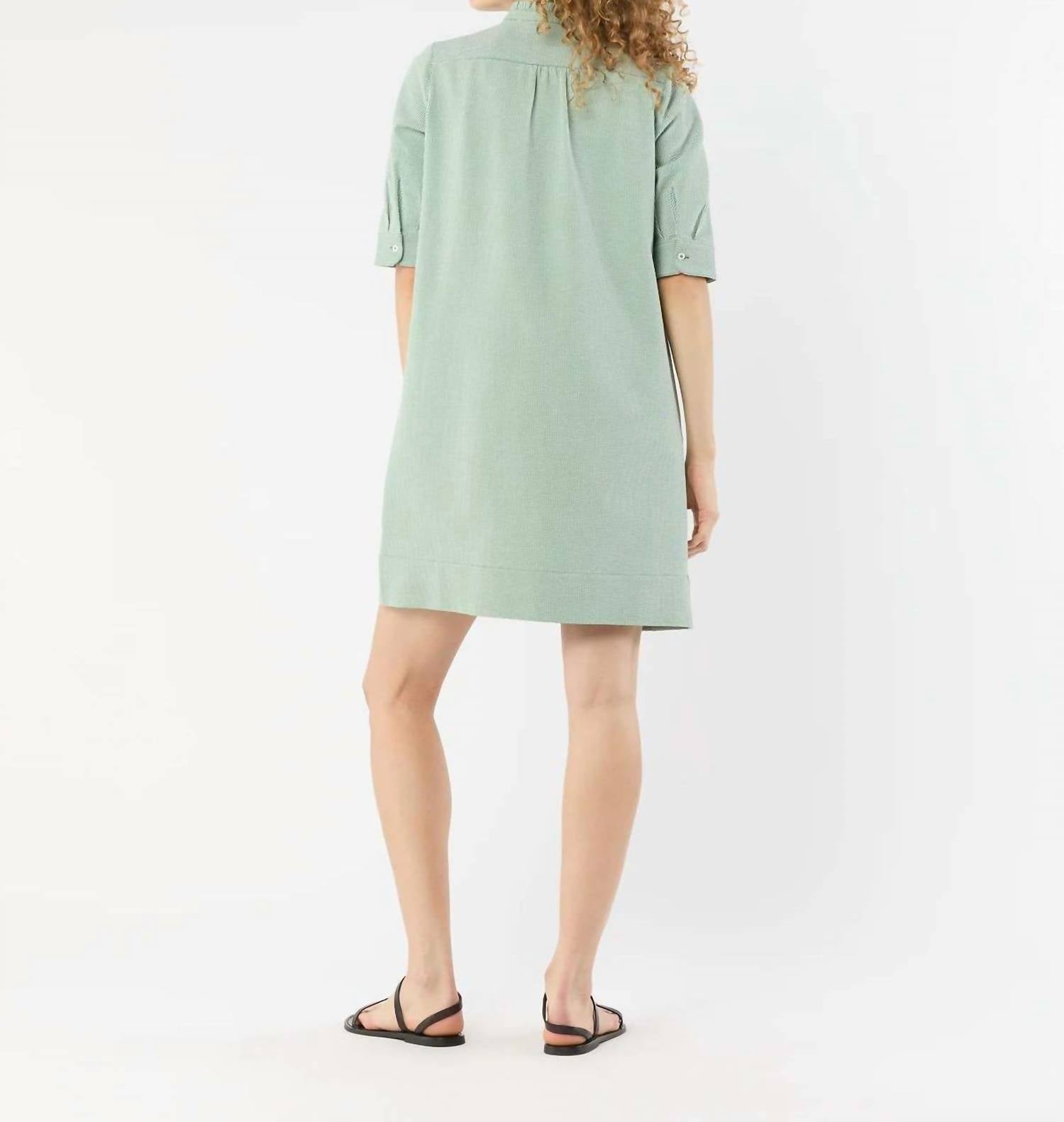 Ann Mashburn - Elbow Sleeve Frill Dress