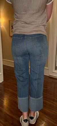 FDJ Olivia Wide Leg Jeans in medium wash 1 - women's jeans - alternate view