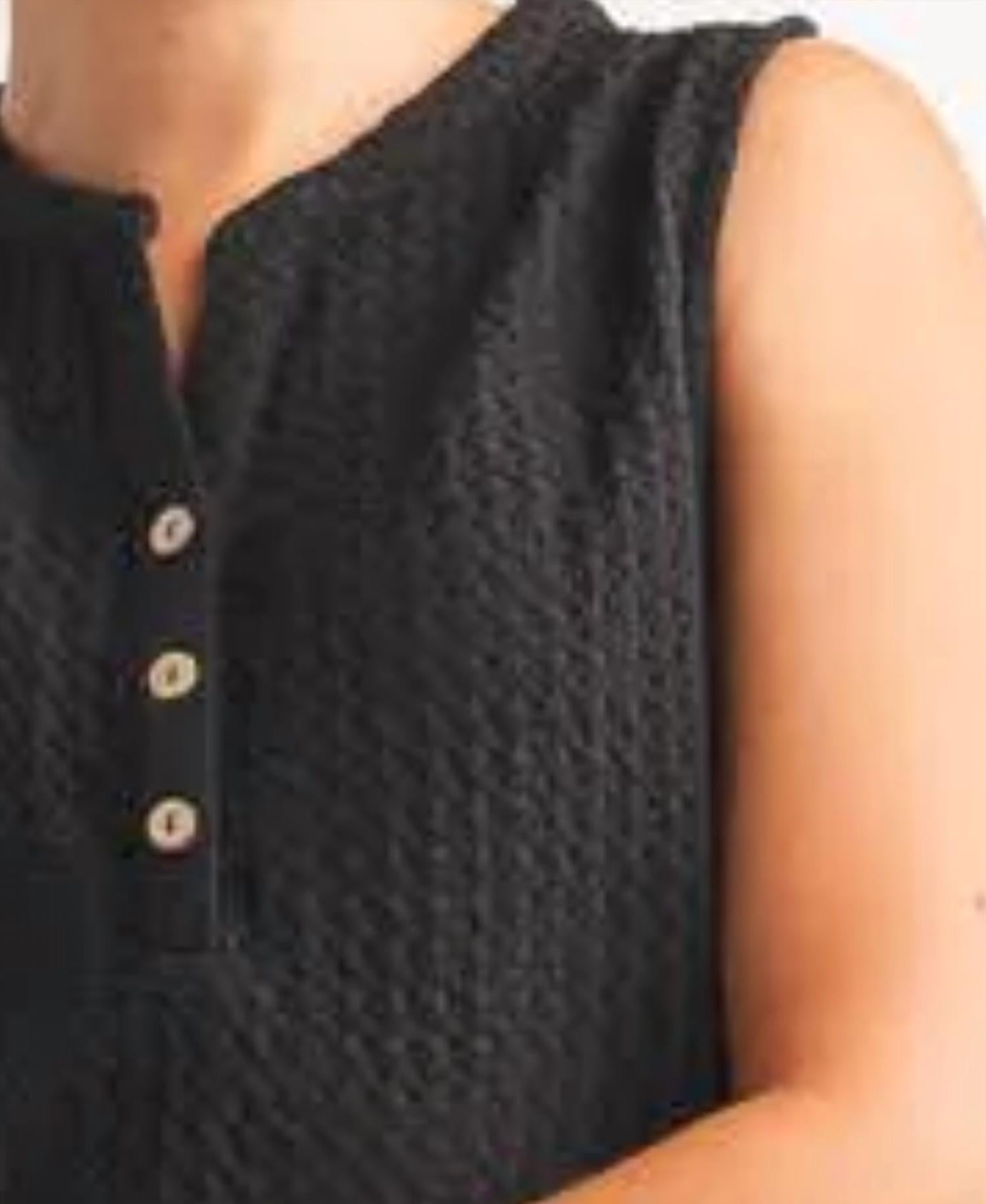 Papillon - Textured Henley Tank