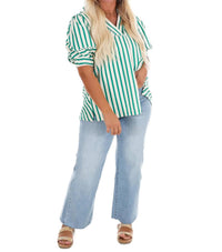 Umgee - Women's Easy Tide Stripe Top