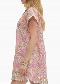 entro Valeria Mini Dress in light pink - women's dress - alternate view