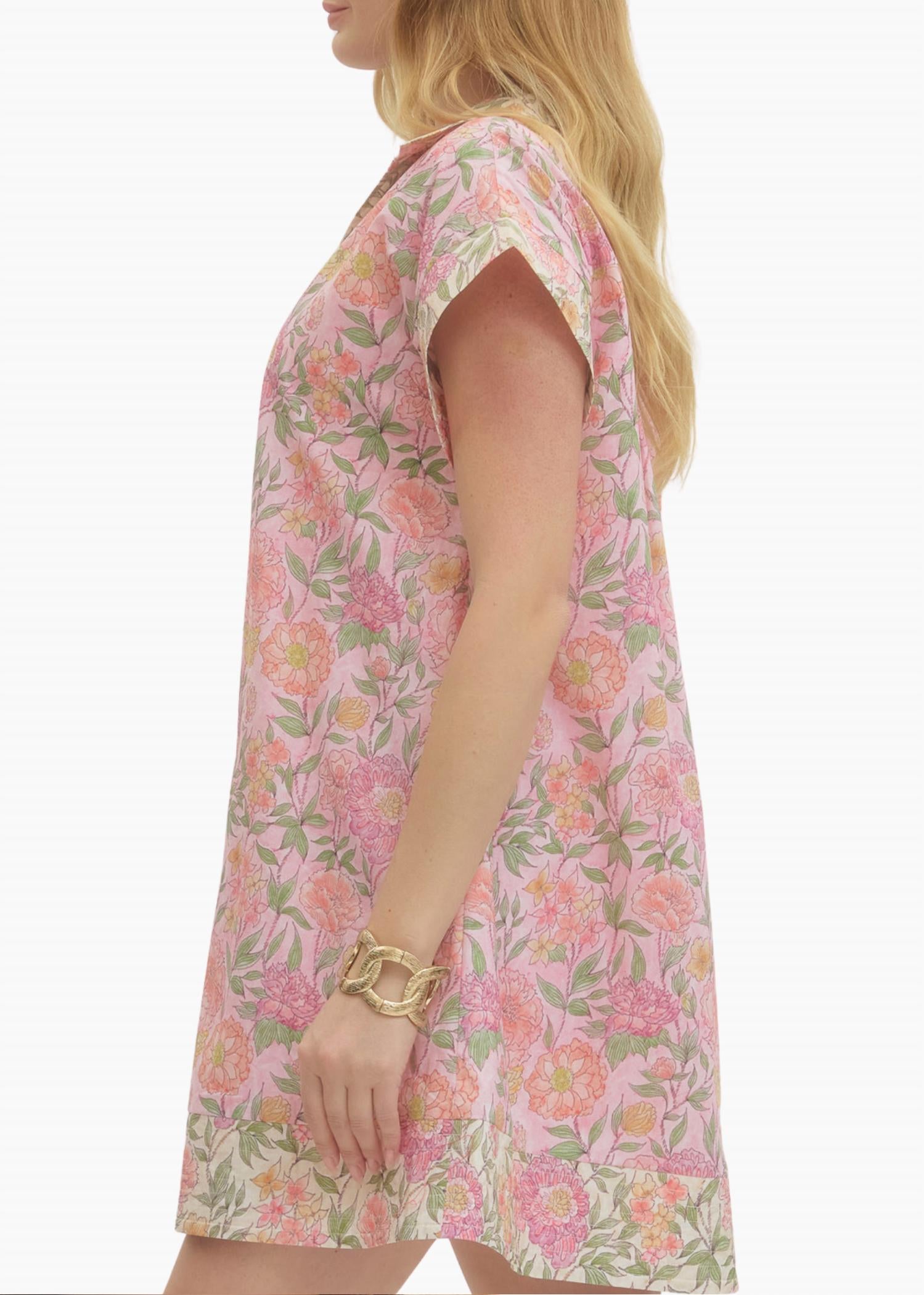 entro Valeria Mini Dress in light pink - women's dress - alternate view