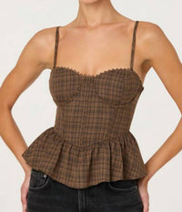 Astr - Baylin Peplum Tank Top